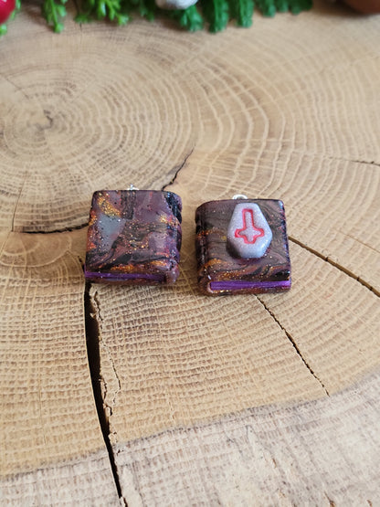 Death Book Earrings