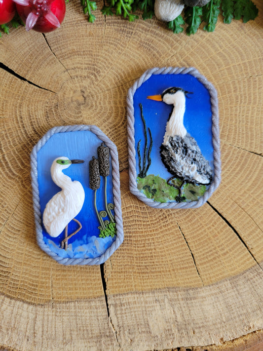 Mismatched Bird Earrings