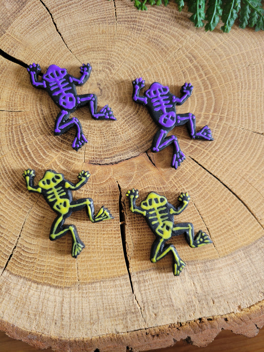 Skeleton Frog Earrings