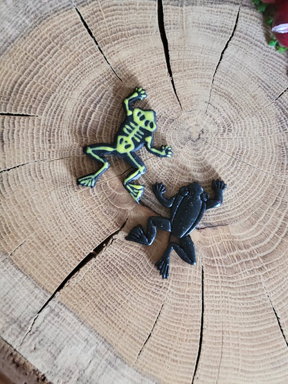 Skeleton Frog Earrings