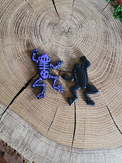 Skeleton Frog Earrings