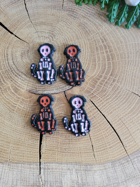 Skeleton Dog Earrings