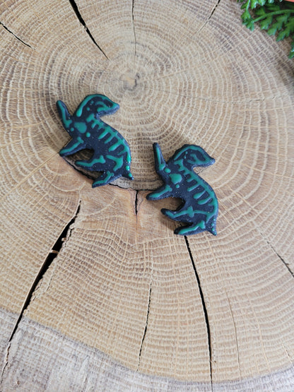 Skeleton Badgie Earrings
