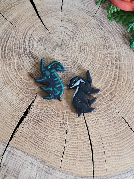 Skeleton Badgie Earrings