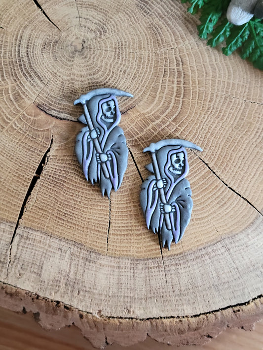 Grim Reaper "Glow Orange" Earrings