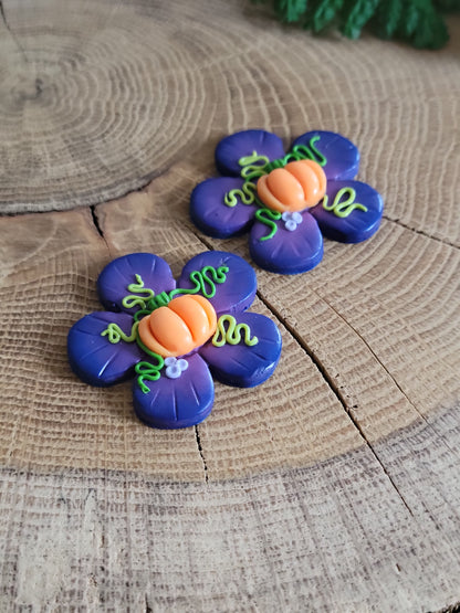 Flower Pumpkin Earrings
