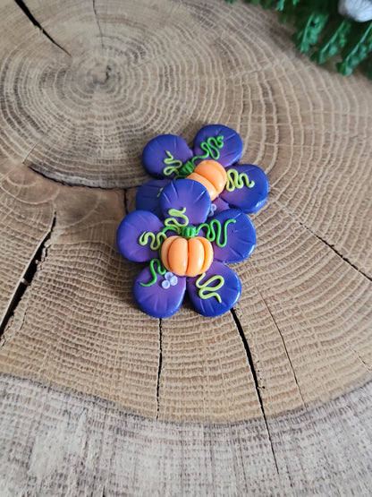 Flower Pumpkin Earrings