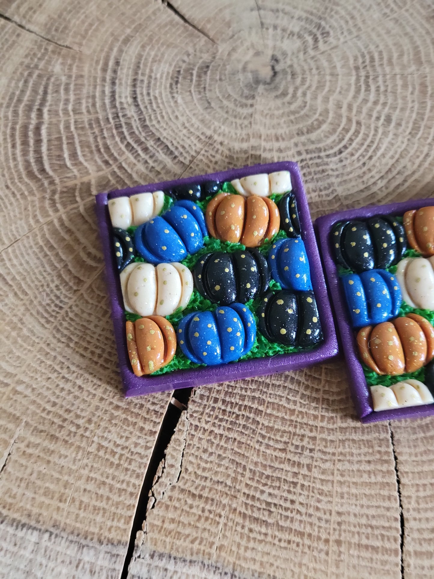 Pumpkin Patch Landscape Earrings