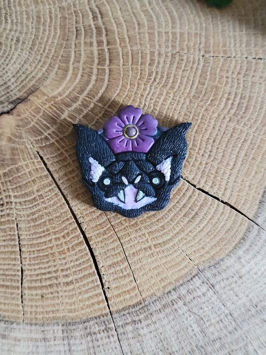 Floral Bat Earrings