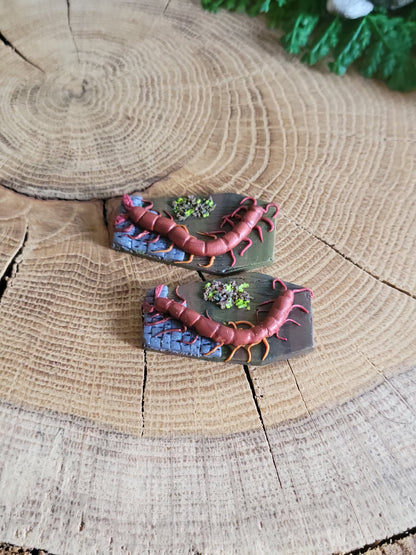 Centipede Coffin Earrings
