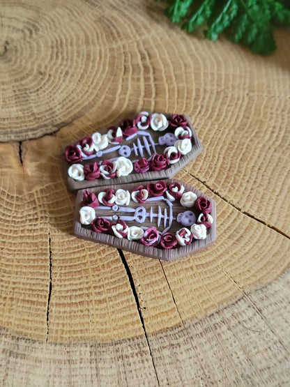 Floral Coffin Earrings