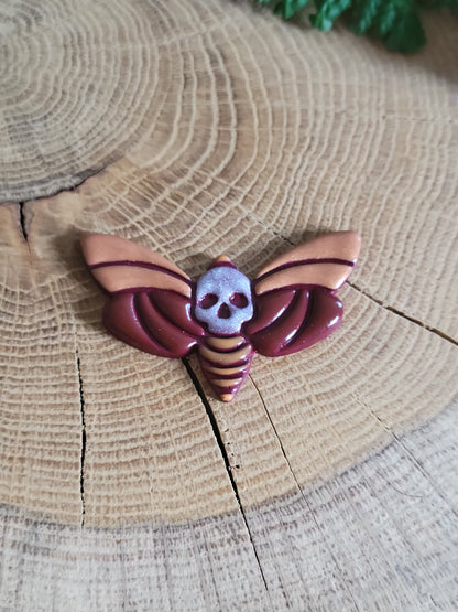 Colourful Death's-head Hawkmoth Earrings