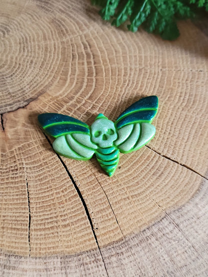 Colourful Death's-head Hawkmoth Earrings
