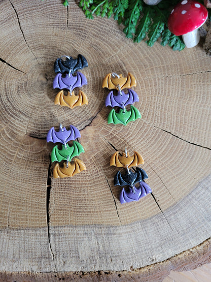 Bat Trio Earrings