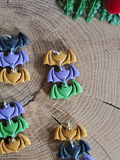 Bat Trio Earrings