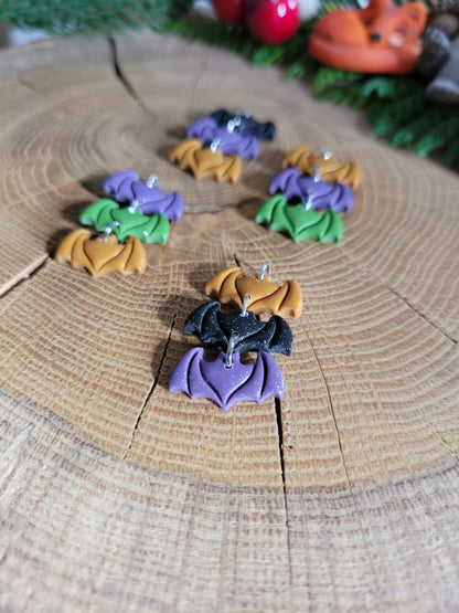 Bat Trio Earrings