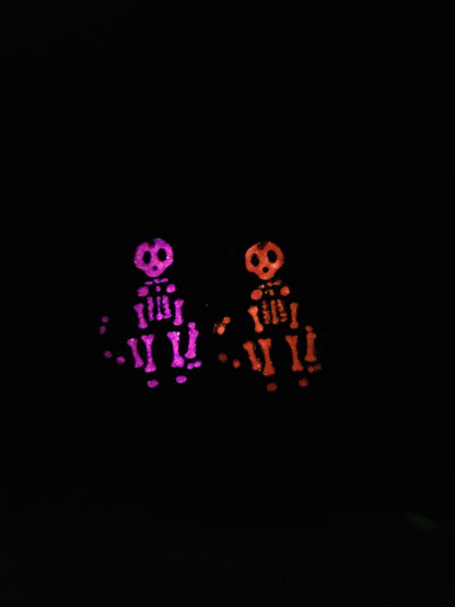 Skeleton Dog Earrings