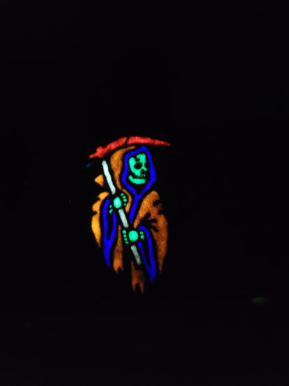 Grim Reaper "Glow Orange" Earrings