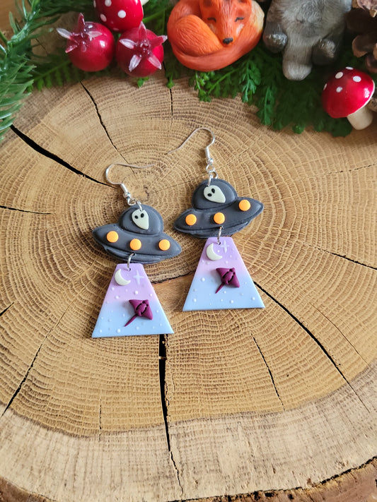 Alien Abduction: Manta Ray Earrings
