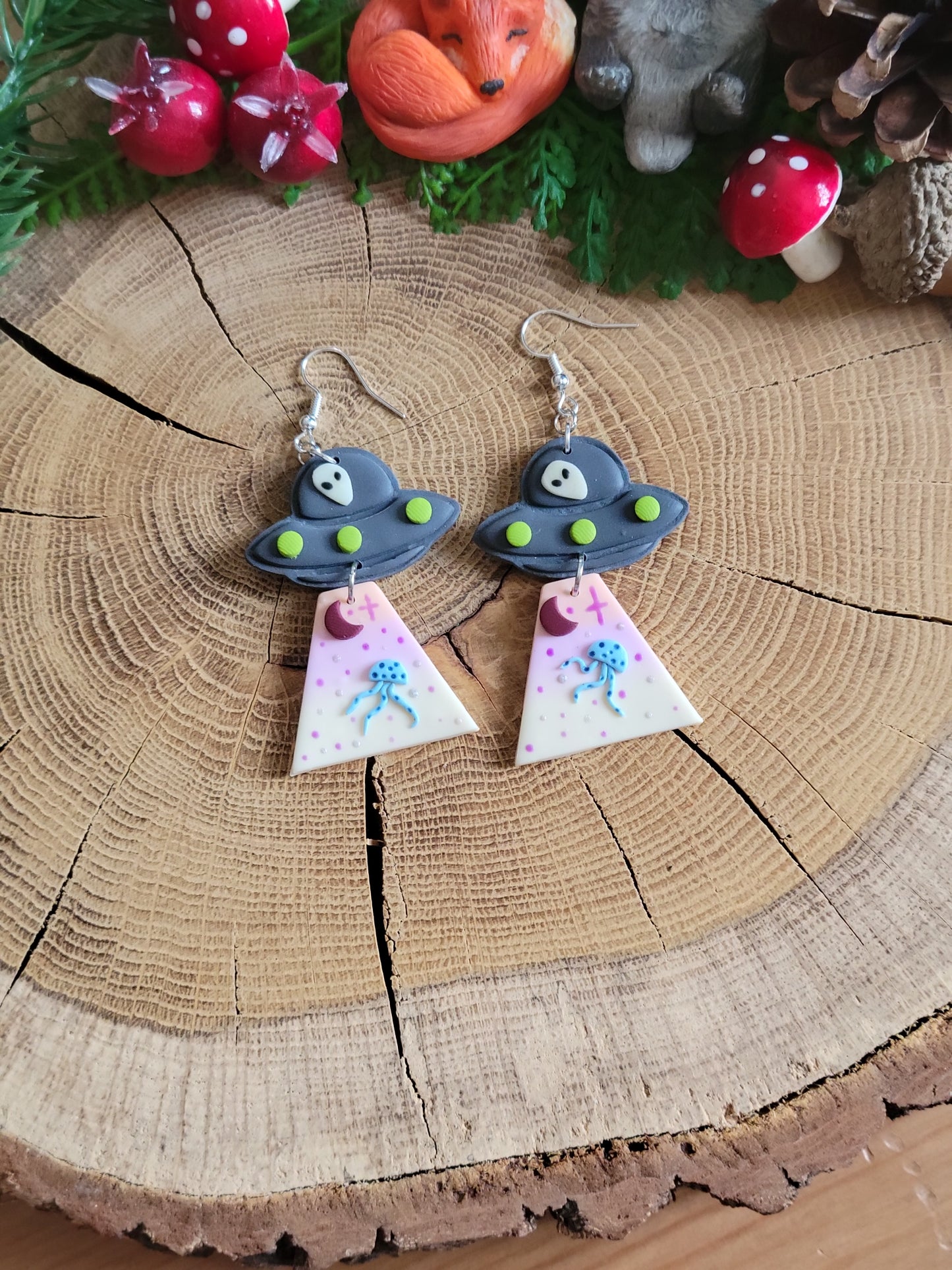 Alien Abduction: Jellyfish Earrings