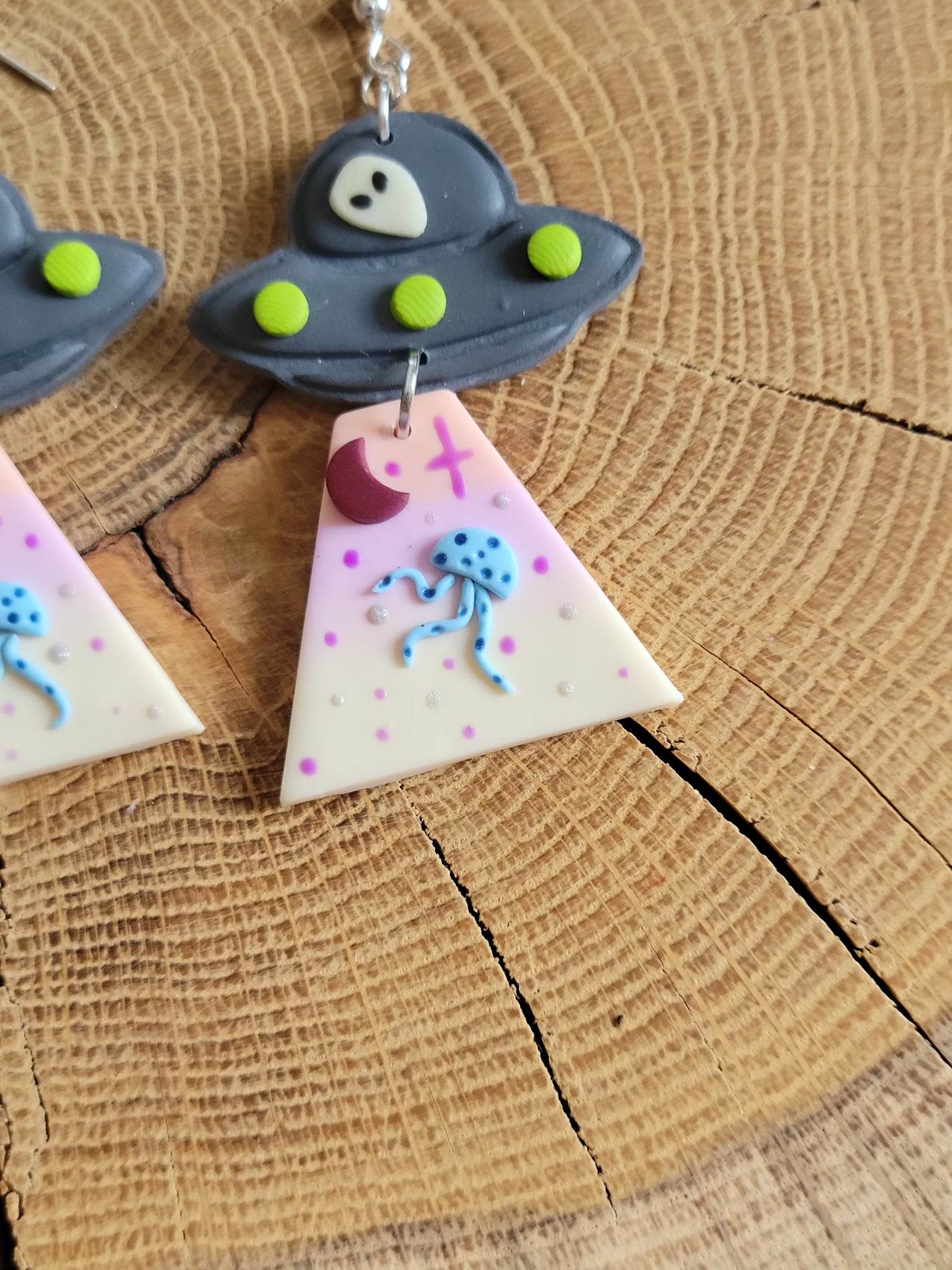 Alien Abduction: Jellyfish Earrings