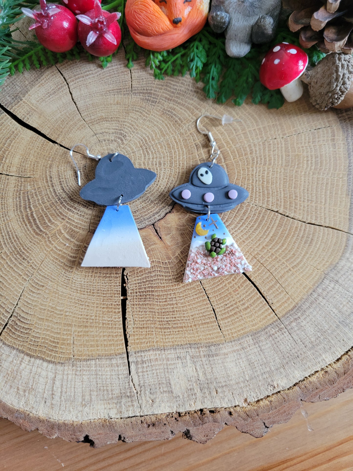 Alien Abduction: Turtle Earrings