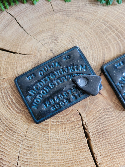 Black Ouija Board Statement Earrings