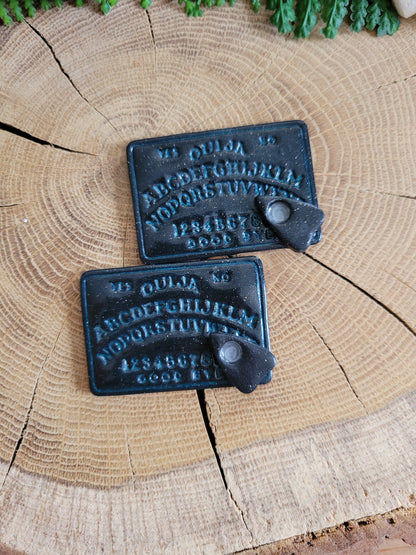 Black Ouija Board Statement Earrings