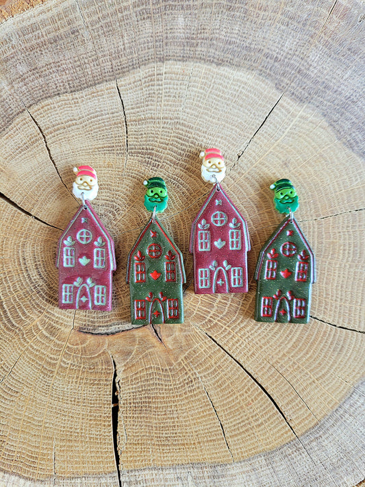 Festive House Earrings.