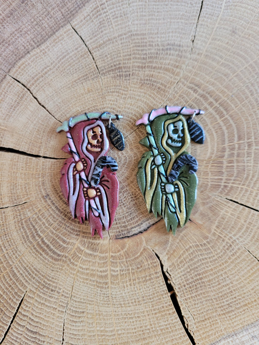 Mismatched Festive Reaper Earrings