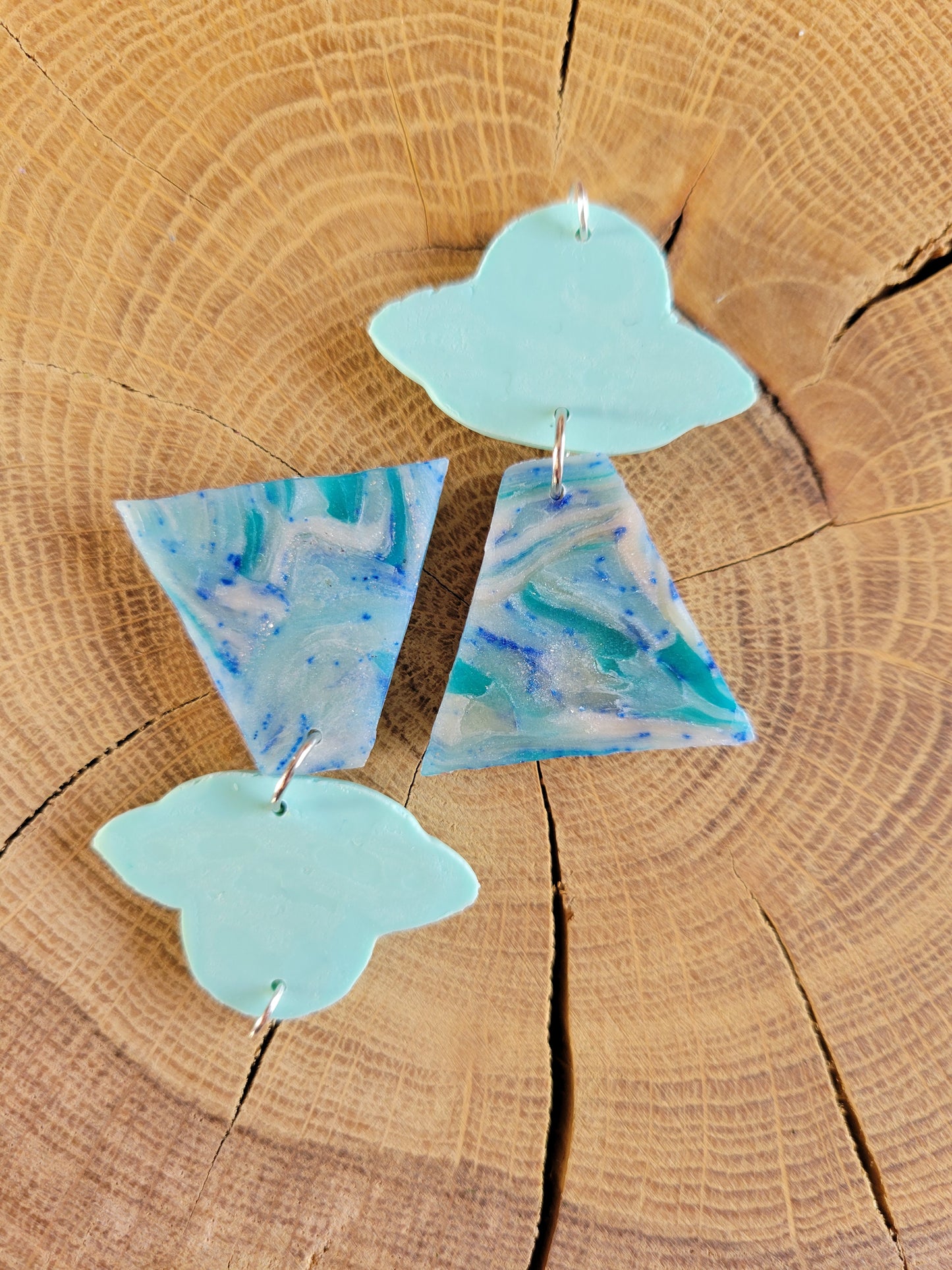 Alien Abduction: Polar Bear Earrings