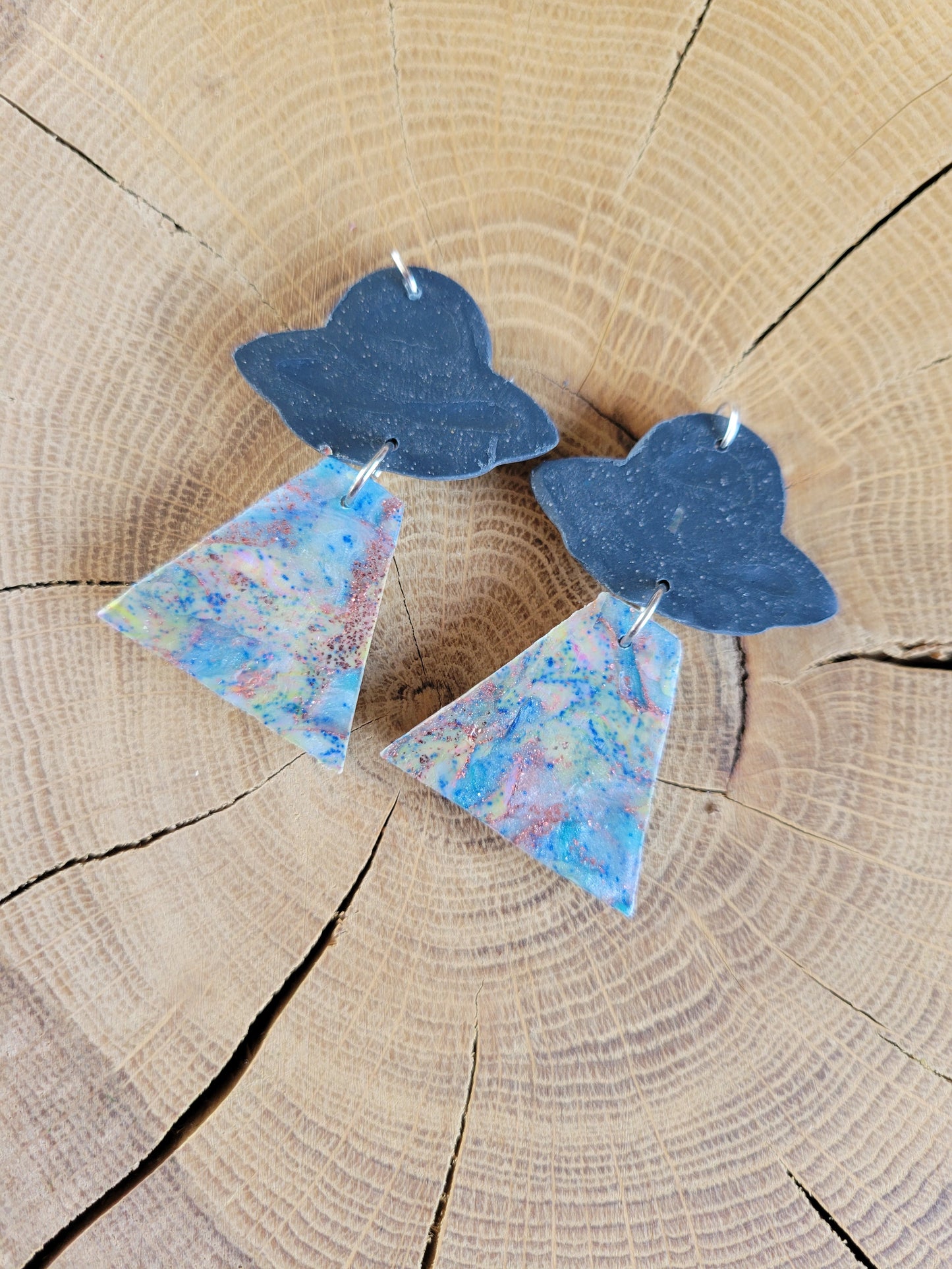 Alien Abduction: Arctic Fox Earrings