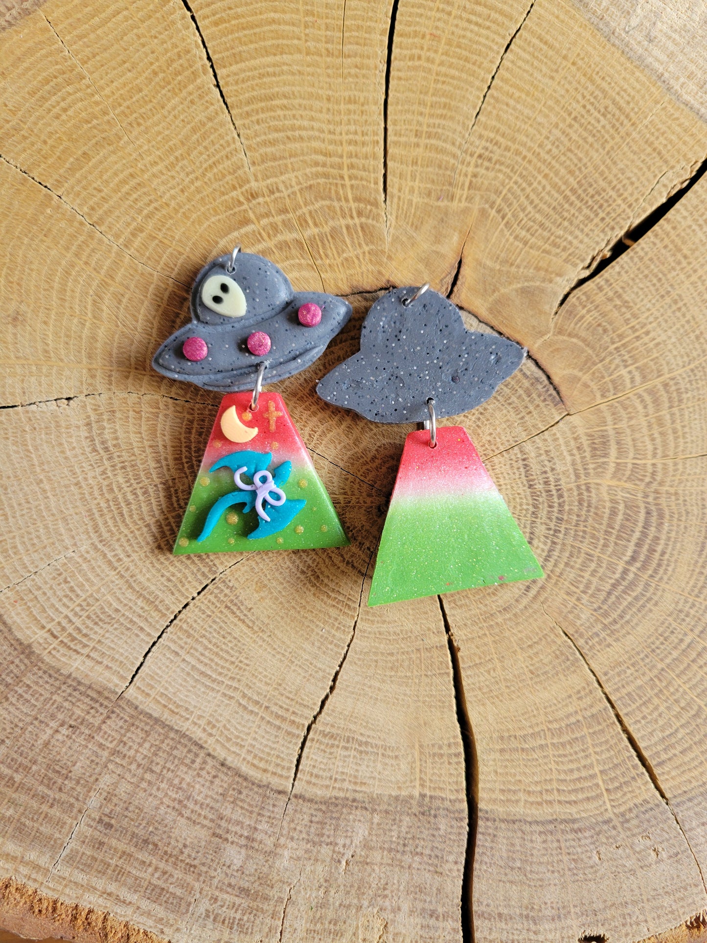 Alien Abduction: Coquette Dragon Earrings