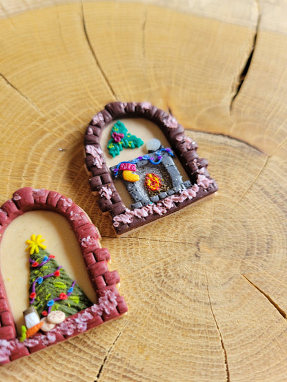 Festive Window Mismatched Earrings