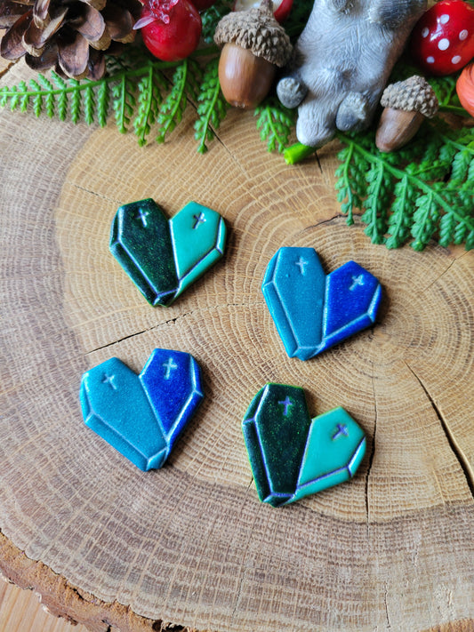 Coffin Heart Earrings