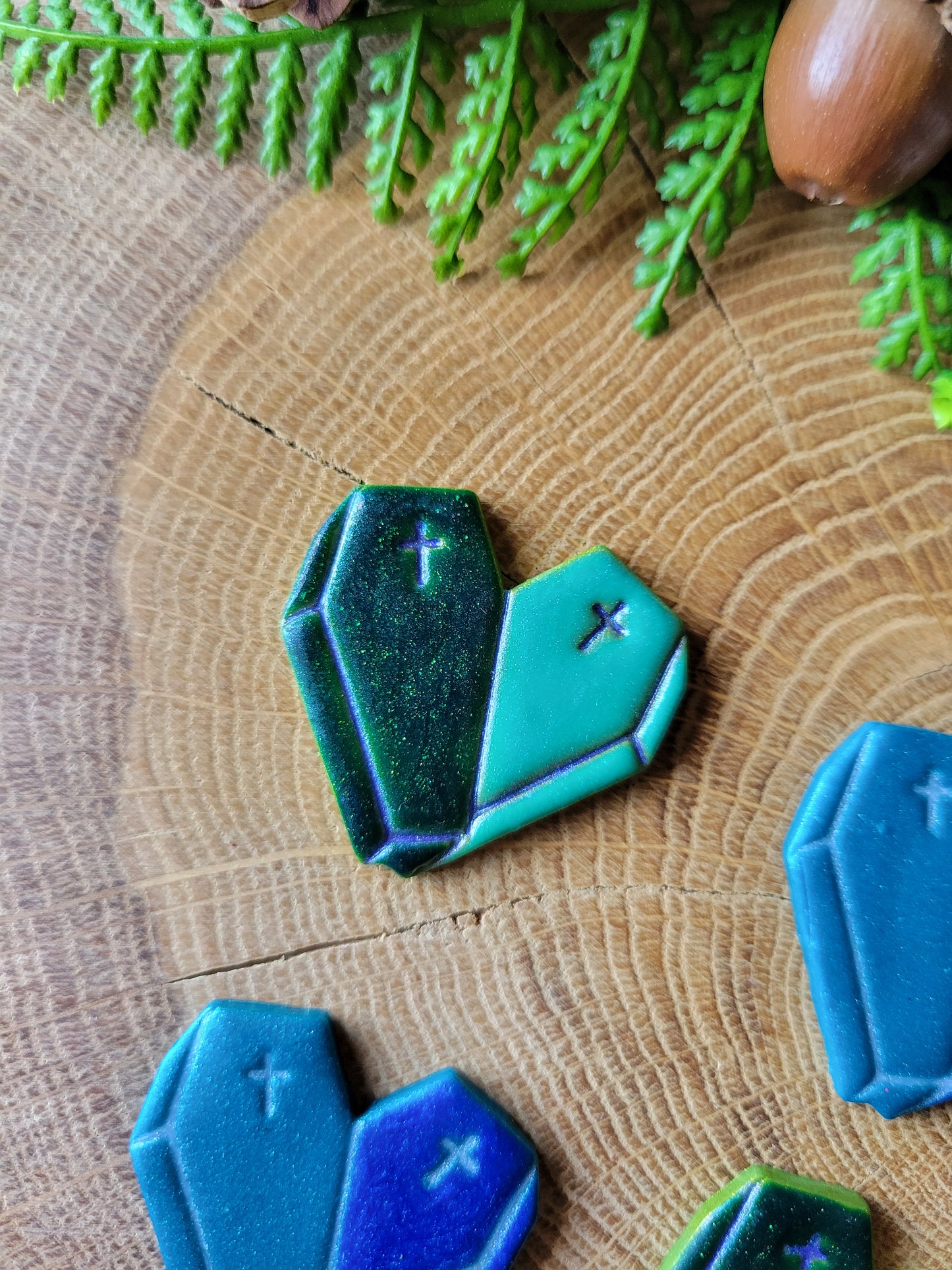 Coffin Heart Earrings