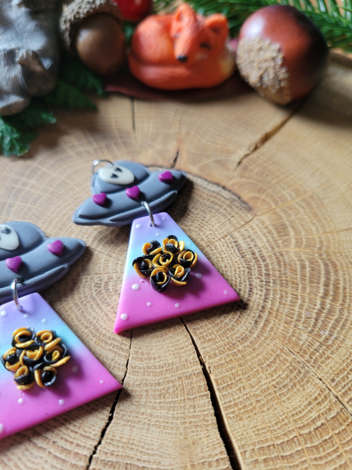 Alien Abduction: Roses Earrings