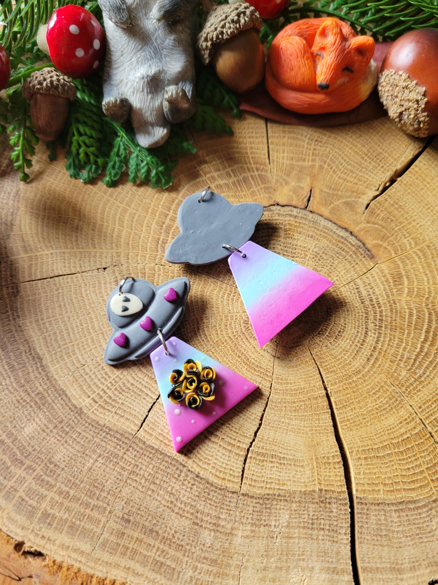 Alien Abduction: Roses Earrings