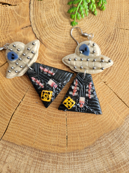 Alien Abduction: Pinhead Earrings