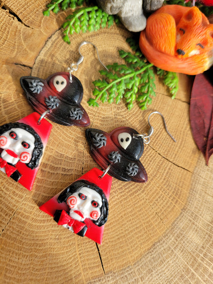 Alien Abduction: Billy The Puppet Earrings