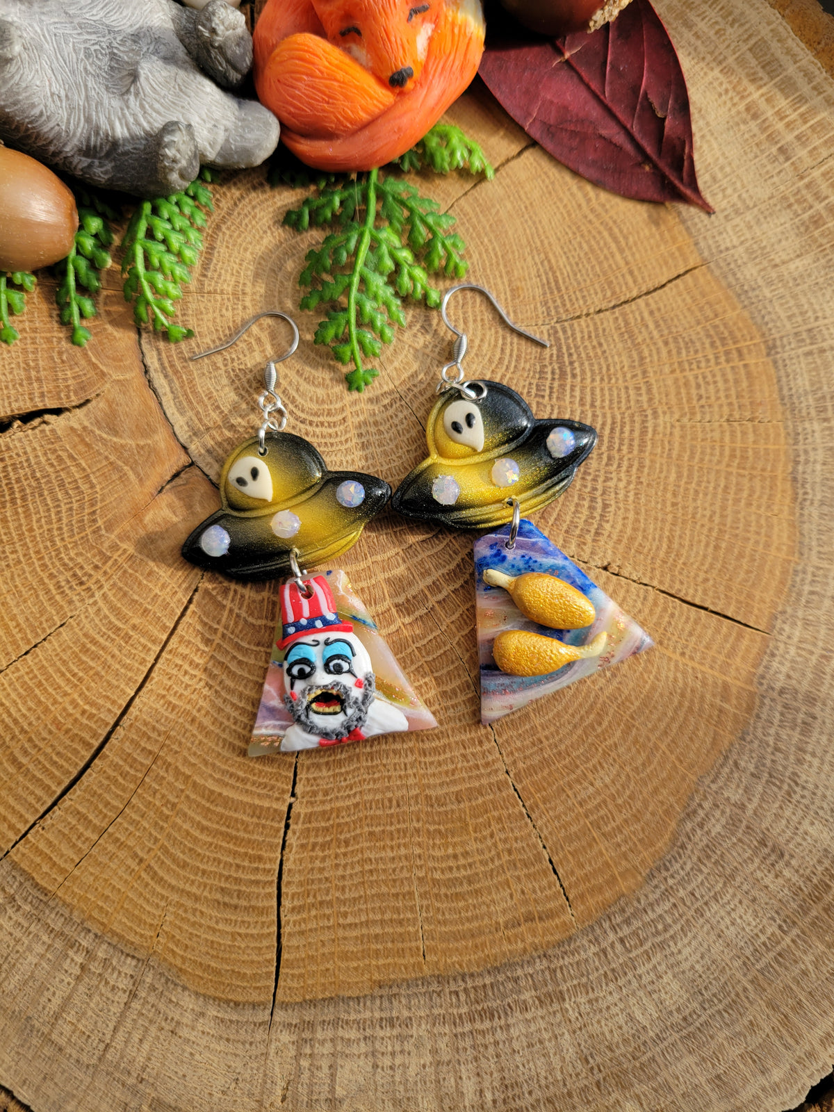 Alien Abduction: Cutter Earrings