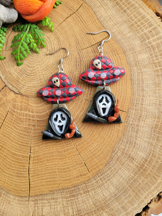 Alien Abduction: Ghostface Earrings