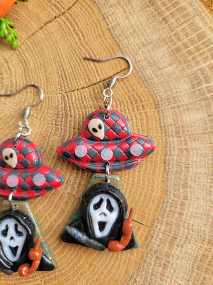 Alien Abduction: Ghostface Earrings