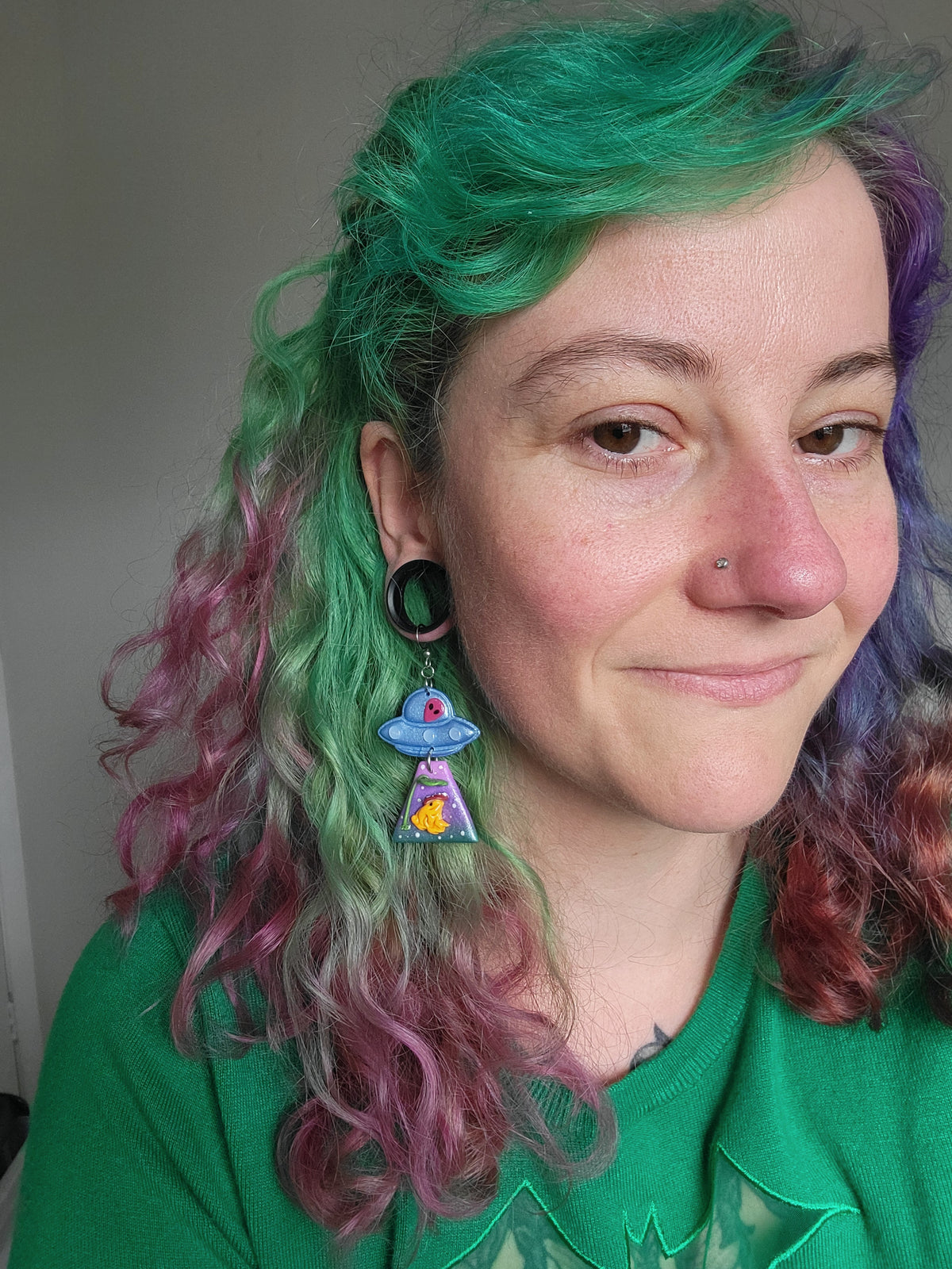 Alien Abduction: Whimsi Frog Earrings.