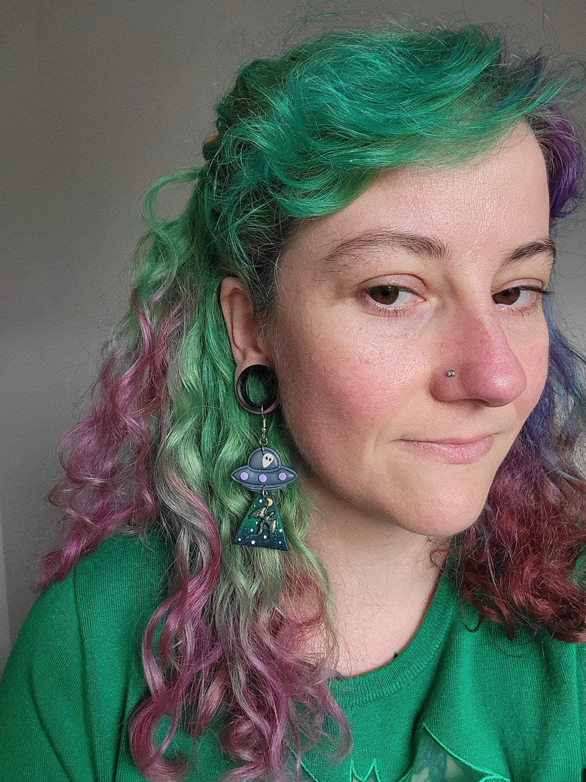 Alien Abduction: Dragon Earrings