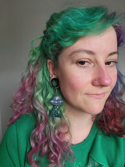 Alien Abduction: Dragon Earrings