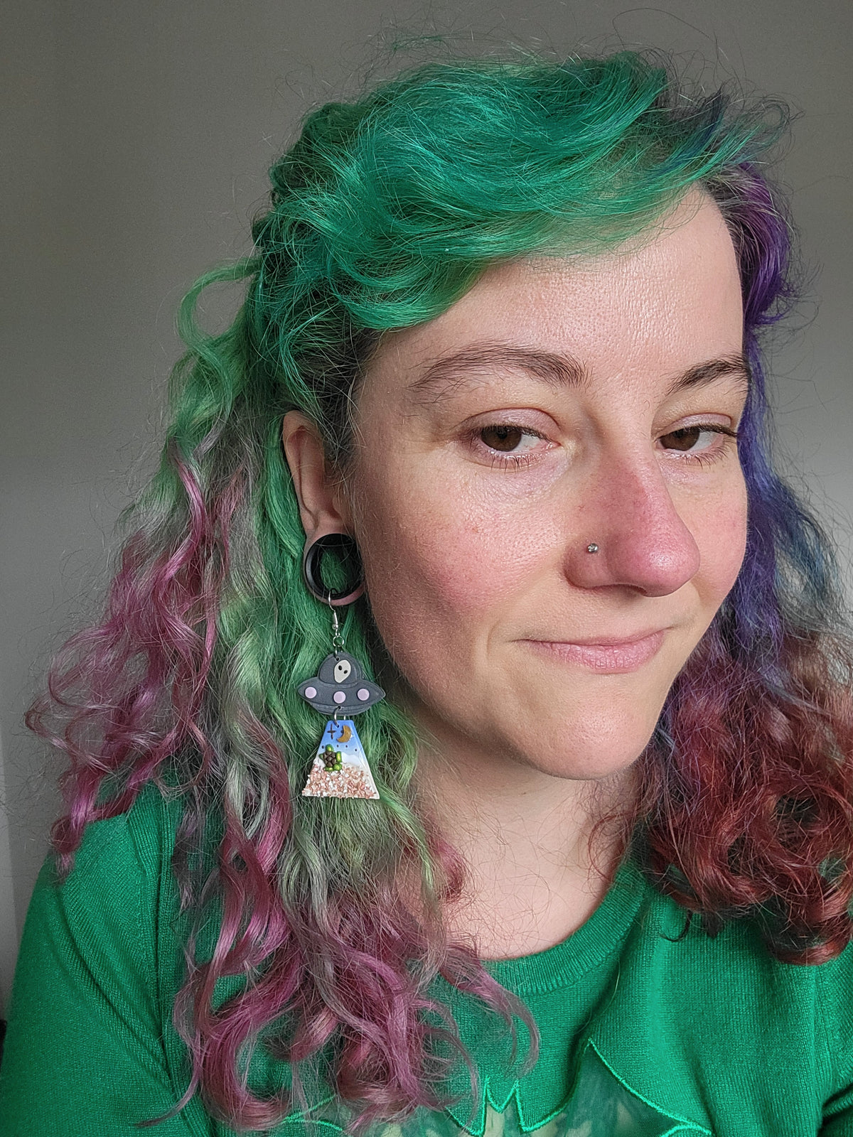Alien Abduction: Turtle Earrings