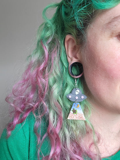 Alien Abduction: Turtle Earrings