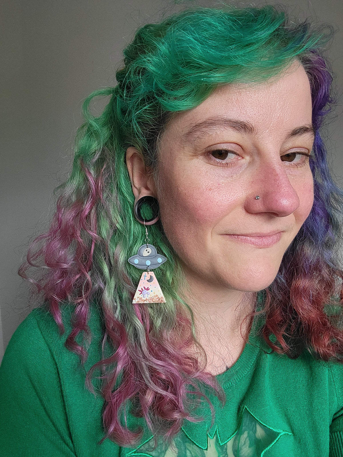 Alien Abduction: Axolotl Earrings