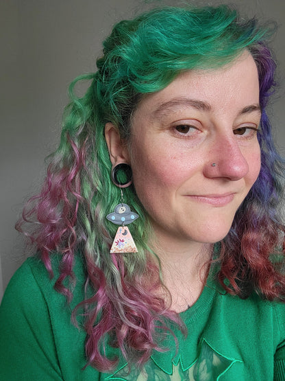 Alien Abduction: Axolotl Earrings